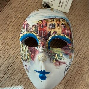 Signed LA Maschera del Gakeine mini art mask. NWT.